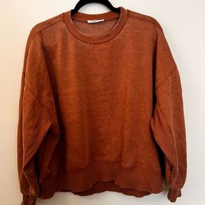 Zenana Outfitters Warm Rust Pullover